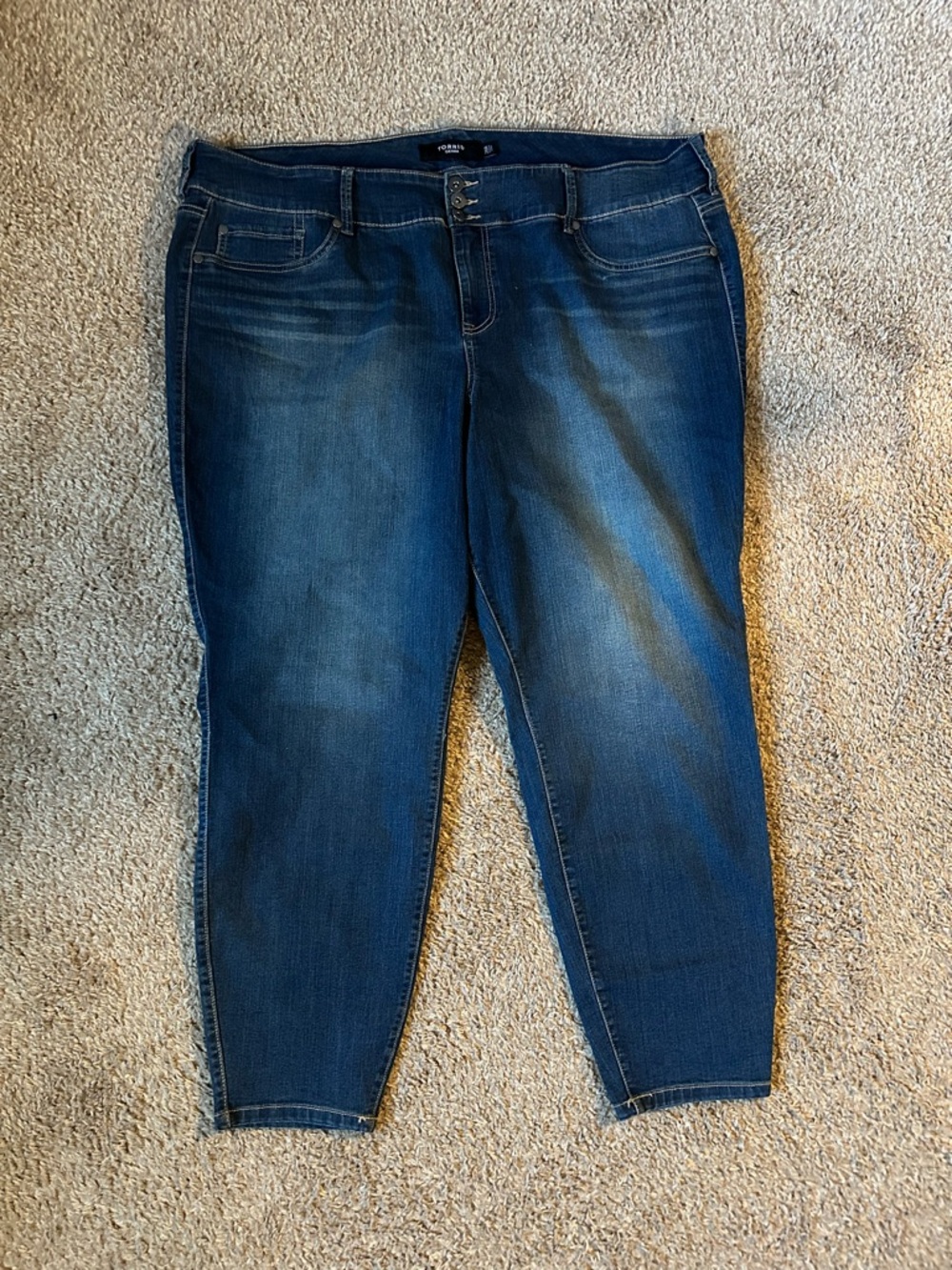 Torrid Dark Wash Skinny Jeans - Stretch Curvy Fit